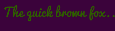 Image with Font Color 2E5C00 and Background Color 3B033B
